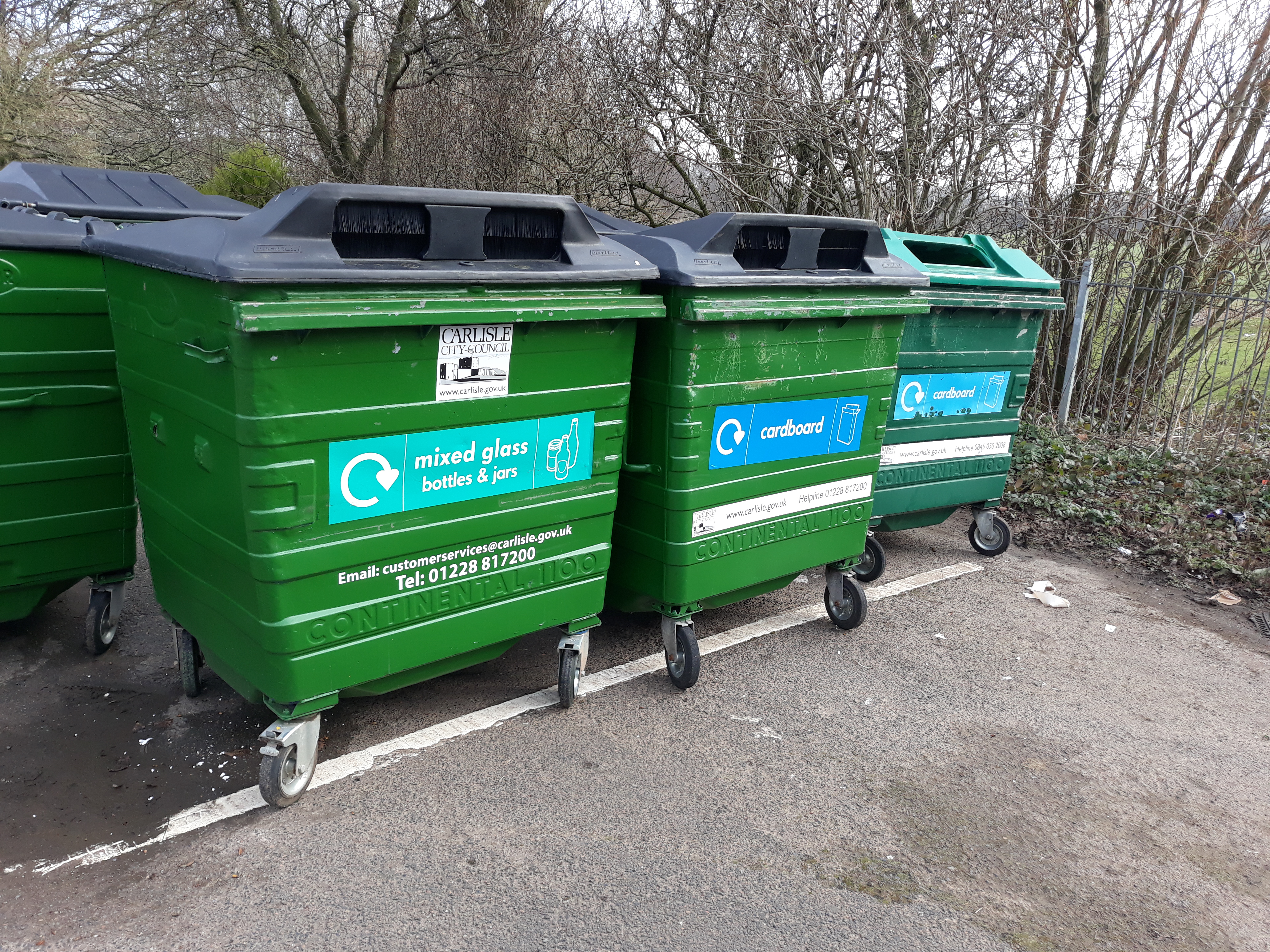 Image of some recycling banks